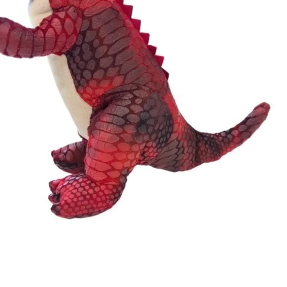 🛍️2 for $25 Sale🛍️ Red Black Dinosaur Stuffed Animal 13